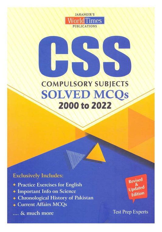 CSS Compulsory Subject Solved MCQs 2000 to 2022 BY JWT